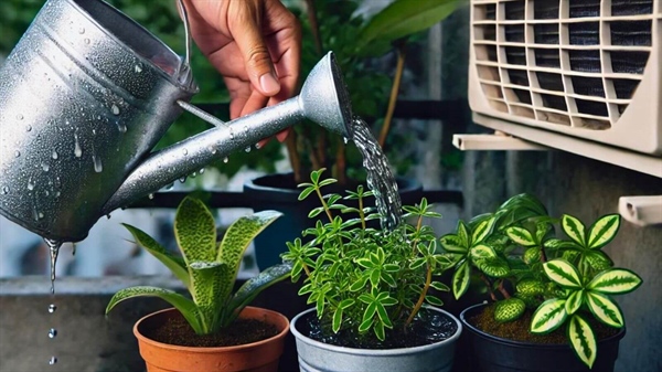 Innaffiare le piante con l'acqua del condizionatore: pro e contro